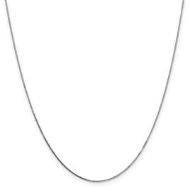 Gold Classics(tm) .70mm. 14kt. White Gold Box Chain Necklace
