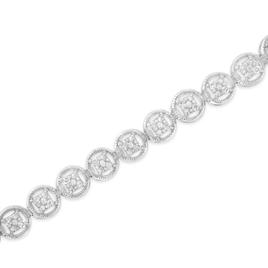 Diamond Classics™ 1/4ctw. Diamond Circle Frame Tennis Bracelet