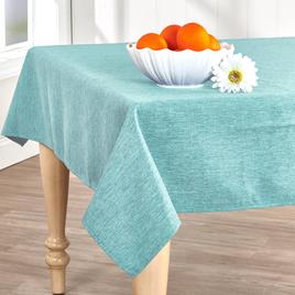 Oxford Solid Aqua Indoor/Outdoor Tablecloth