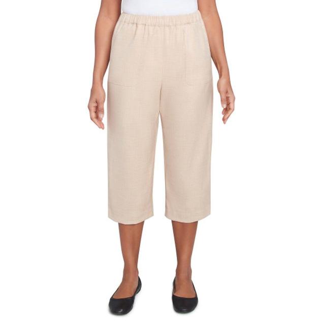 Womens Alfred Dunner Catalina Island Patch Pocket Capri Pants