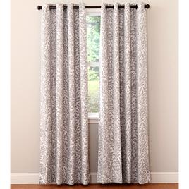 Brynn Leaf Jacquard Grommet Panel with Room Darkening Lining