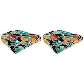 Jordan Colsen Noir Outdoor Wicker Chair Cushions - Set Of 2