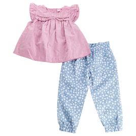 Toddler Girl Penelope Mack LTD(tm) Ruffle Sleeve & Jogger Pants Set