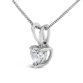 Haus of Brilliance 1/4ctw. Heart Lab Grown Diamond Pendant