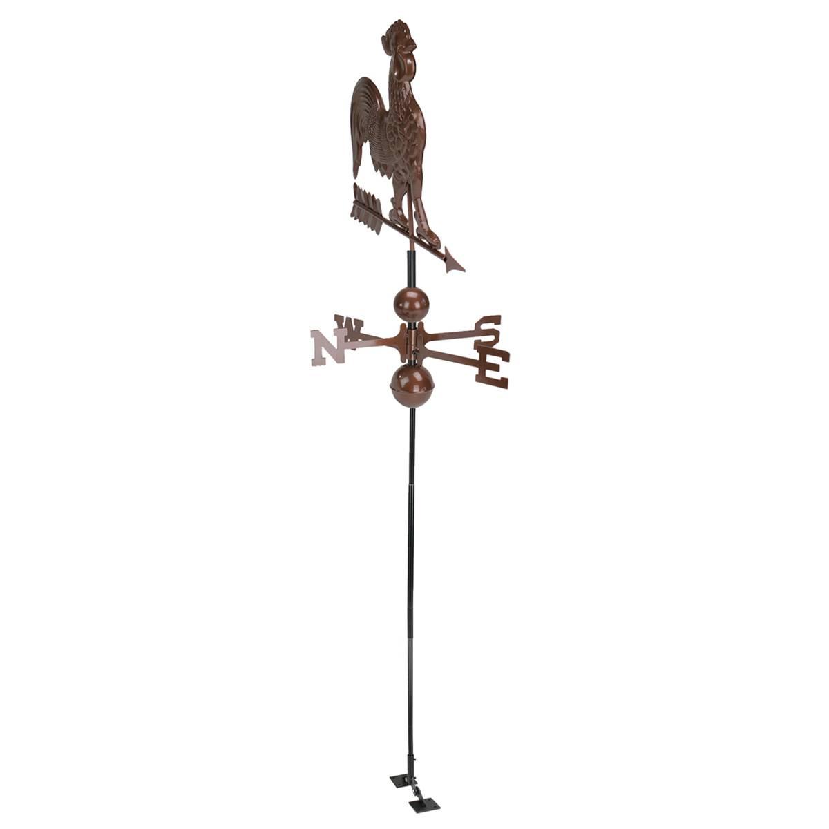 DAK 3ft. Chocolate Brown Rooster Outdoor Weathervane