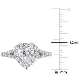 Gemstone Classics™ 1 1/2kt. Moissanite Halo Engagement Ring