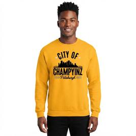 Mens Tailgate Pittsburgh Football Champyinz Crew Neck Sweatshirt