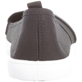 Womens Ashley Blue Solid Canvas Slip On Flats
