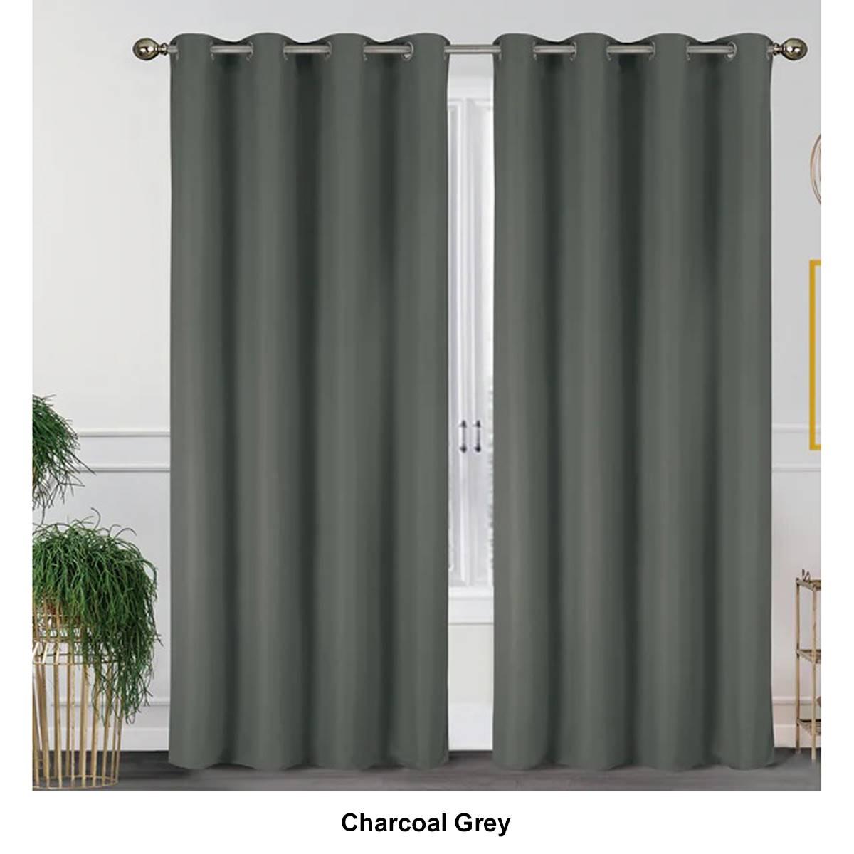 J&V Textiles Lillian Room Darkening Grommet Curtain Panels