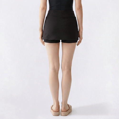 Juniors Derek Heart Fleece Mid Rise Mini Skort With Drawstring