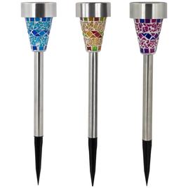 Northlight Seasonal Multi-Color Mosaic LED Markers - Set of 3