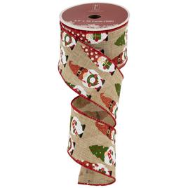 Northlight Seasonal 30ft. Gnome Burlap Christmas Ribbon