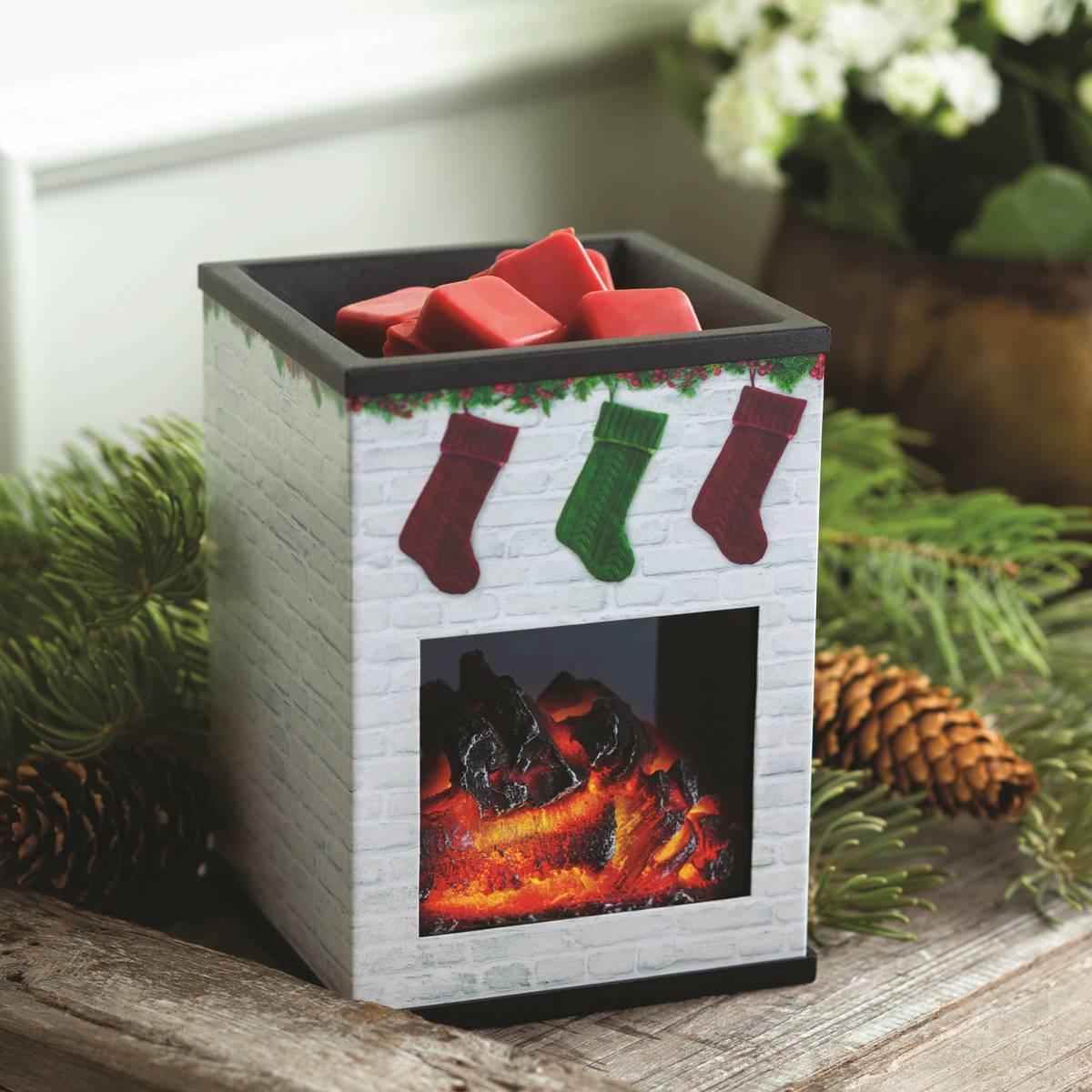 Candle Warmers Etc. Holiday Fireplace Illumination Wax Warmer