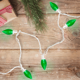 Northlight 16ft. 25ct. Green LED C9 Christmas Lights