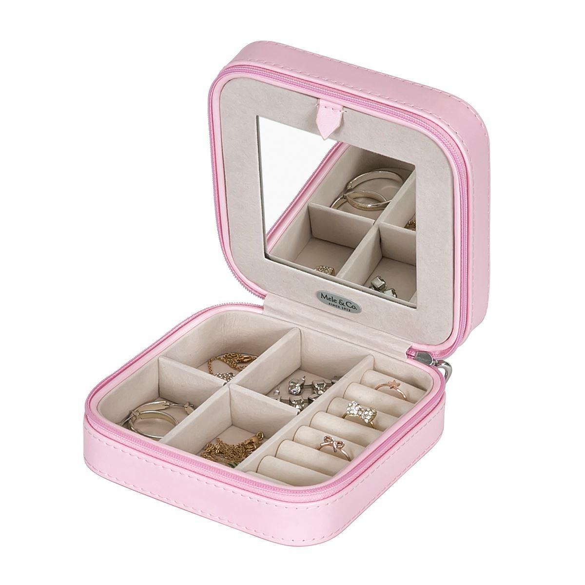 Mele & Co. Josette Travel Faux Leather Jewelry Case