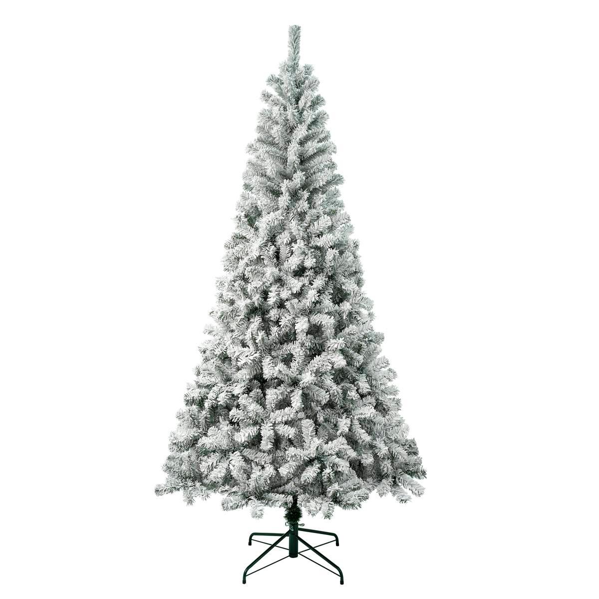 National Tree 7.5ft Acacia Flocked Christmas Tree