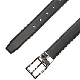 Mens Perry Ellis 32mm Reversible Carbon Fiber Keeper Leather Belt