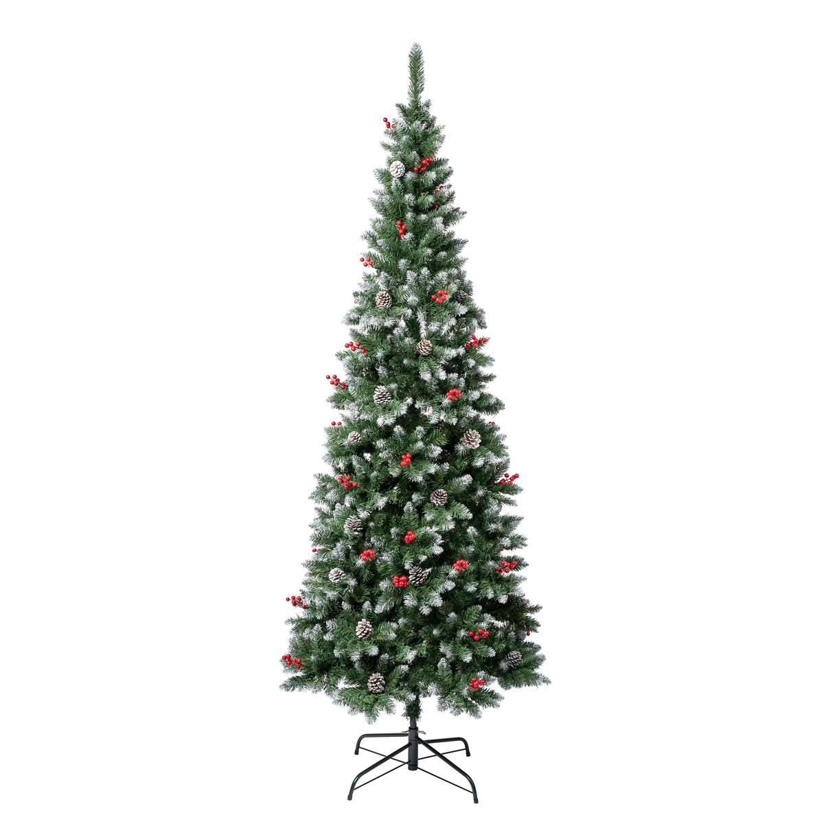 National Tree 7.5ft Cullen Slim Pine Christmas Tree