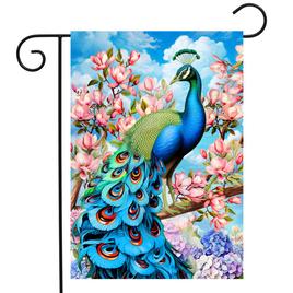 Briarwood Lane Fancy Peacock Garden Flag