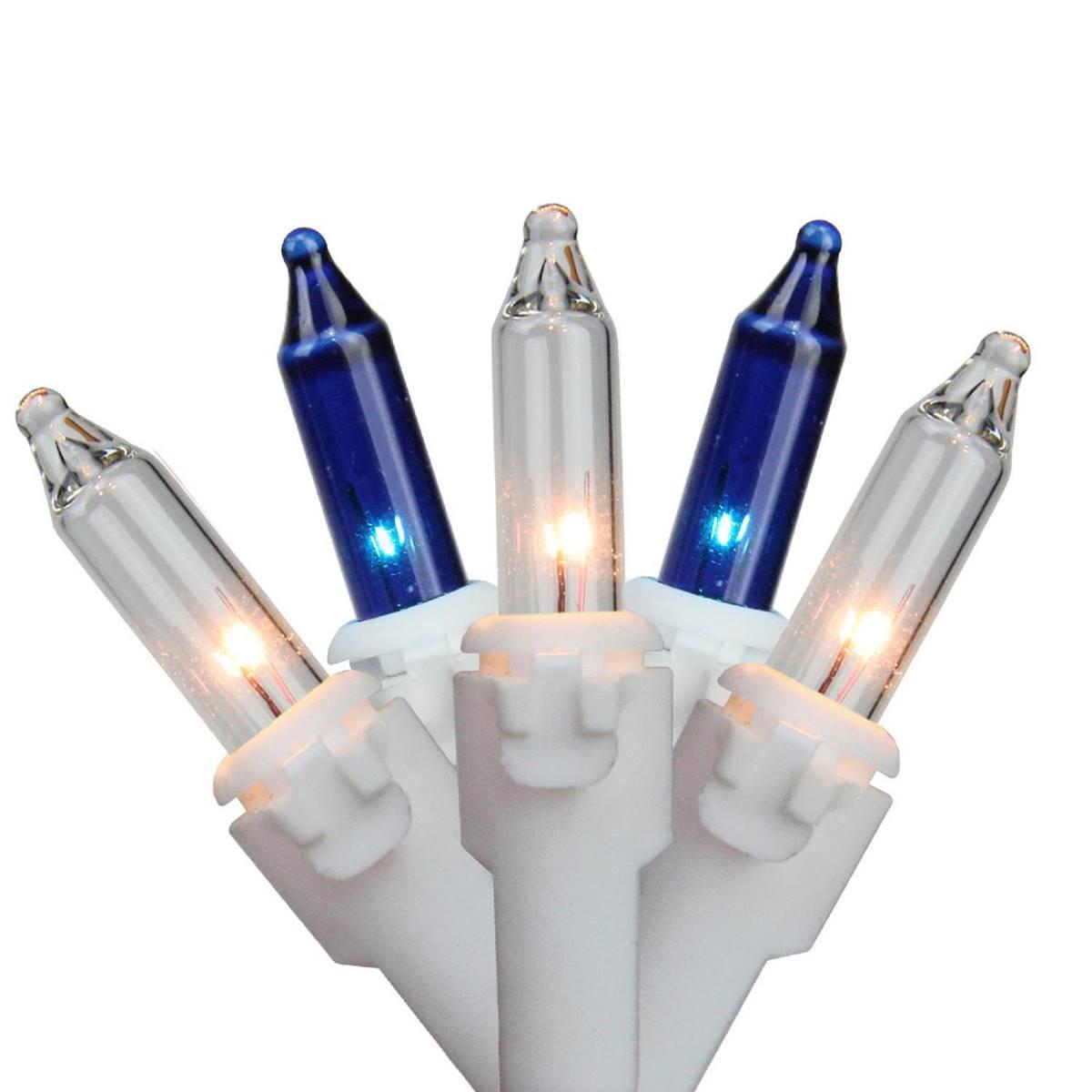 Northlight Seasonal 21.5ft. Blue & Clear Christmas Lights
