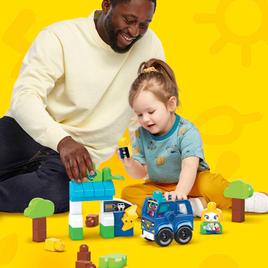 MEGA BLOKS Green Town Charge & Go Bus