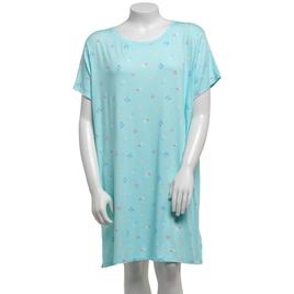 Plus Size Jaclyn Short Sleeve Tossed Icon Neck Nightshirt