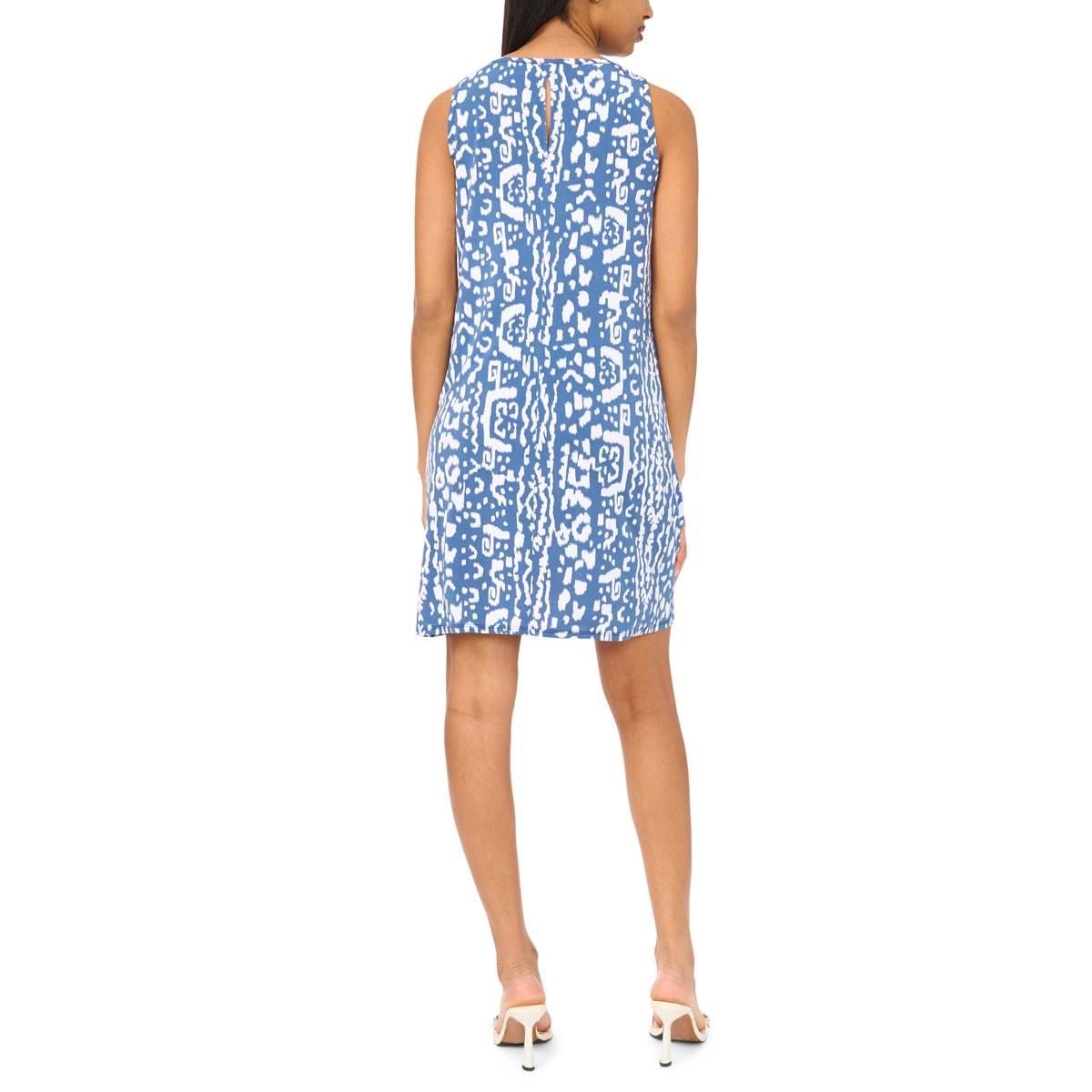 Womens MSK Sleeveless Abstract Shift Dress