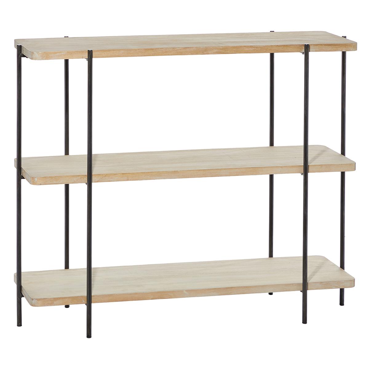 9th & Pike(R) Rectangular Wood 3-Tier Console Table