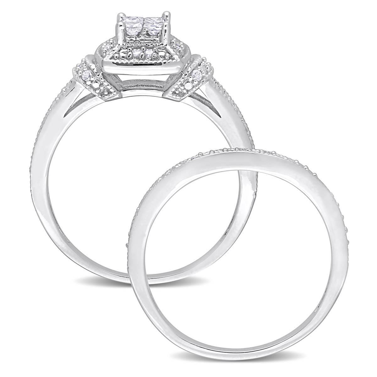 Diamond Classics™ 1/3ctw. Princess Diamond Bridal Ring Set