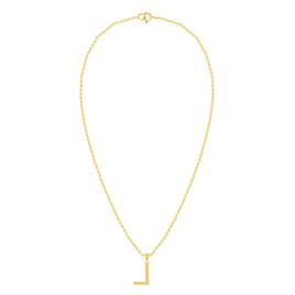 Nova Star® Gold-Plated Lab-Grown Diamond Initial L Pendant