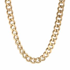Mens Lynx Stainless Steel Chunky Curb Chain Necklace