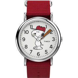 Womens Timex(R) Peanuts(tm) Snoopy Fabric Strap Watch - TW2R41400JT