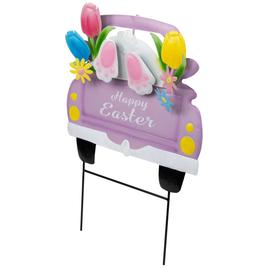 Northlight Seasonal Back Seat Bunny Happy Easter Garden Stake