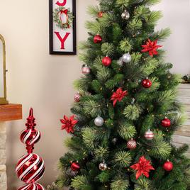 National Tree 40pc. Red Shatterproof Bauble Ornaments