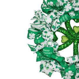 Northlight Seasonal Ribbons & Shamrocks St. Patrick''s Day Wreath
