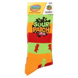 Mens Crazy Socks Sour Patch Kid Striped Crew Socks