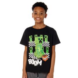 Boys (8-20) Minecraft Boom Creepers Short Sleeve Tee