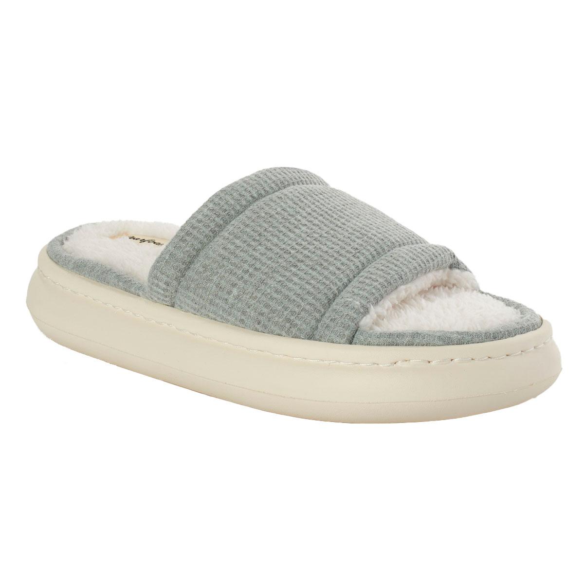Womens Dearfoams Jewel Waffle Knit Slide 3 Slippers
