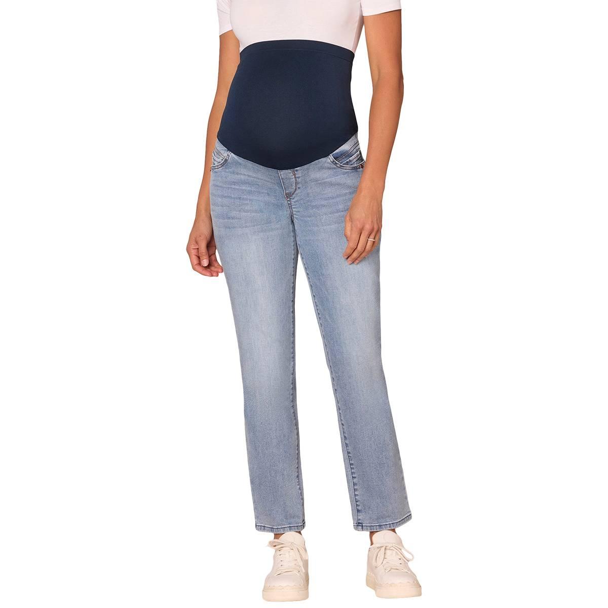 Womens Democract "Ab"solution® Light Blue Maternity Jeans