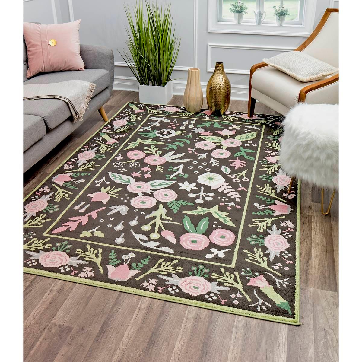 Rugs America™ Valentina Gardenia Pink Onyx Floral Area Rug