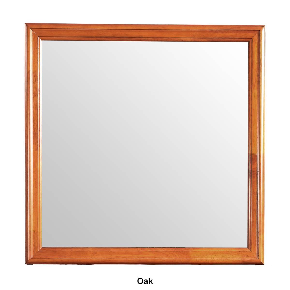 Passion Furniture Classic Square Wood Dresser Mirror - 38x38