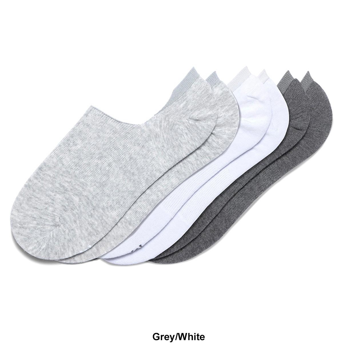 Womens HUE® 3pk. Cotton No Show Arch Hug Socks
