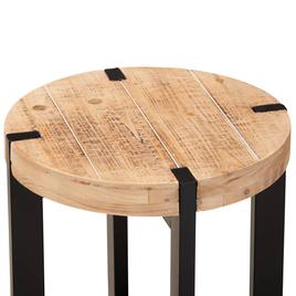 Baxton Studio Horace Natural Brown Finished Wood End Table
