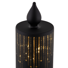 Northlight LED Glass Candle with Stars Christmas Decoration