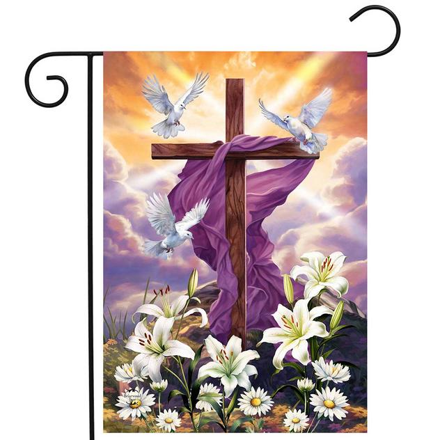 Briarwood Lane Easter Cross Garden Flag