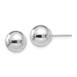 Gold Classics(tm) 14kt. White Gold 9mm Ball Stud Earrings