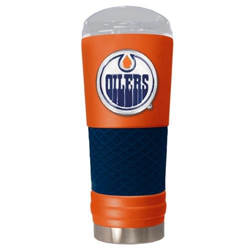 NHL Edmonton Oilers DRAFT Powder Coated Stainless Steel Tumbler