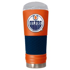 NHL Edmonton Oilers DRAFT Powder Coated Stainless Steel Tumbler