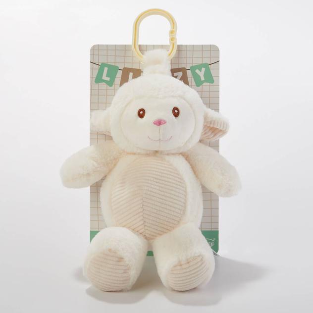 Linzy Baby 10in. Sheep Stroller Toy with Rattle