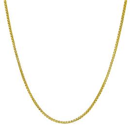 18in. Vermeil Sterling Silver Box Chain Necklace